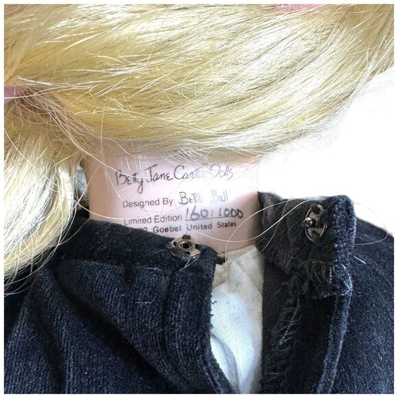 Goebel Porcelain Doll ANDREA 1992 Betty Jane Carter Bette Ball #160/1000 17" - Picture 15 of 16